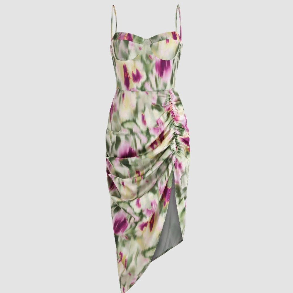 Gorgeous Watercolor Print Summer/Miami Dress